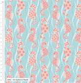Tranquil Shores by M+B – 100% Organic Cotton Prints 112cm Wide Digitally Printed Fabric for Crafting, Quilting, Dressmaking